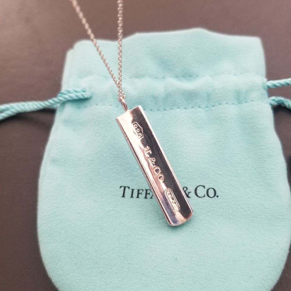 Tiffany & Co. 1837 Bar Pendant Necklace